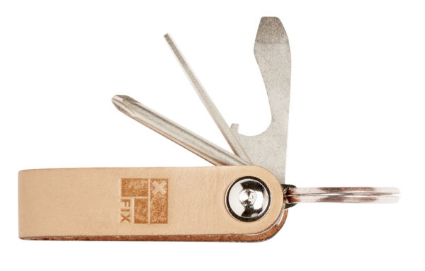 Multi tool fin key leather for surfing