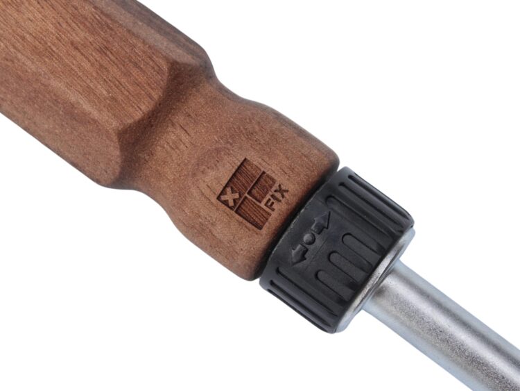 walnut wooden handle screwdriver